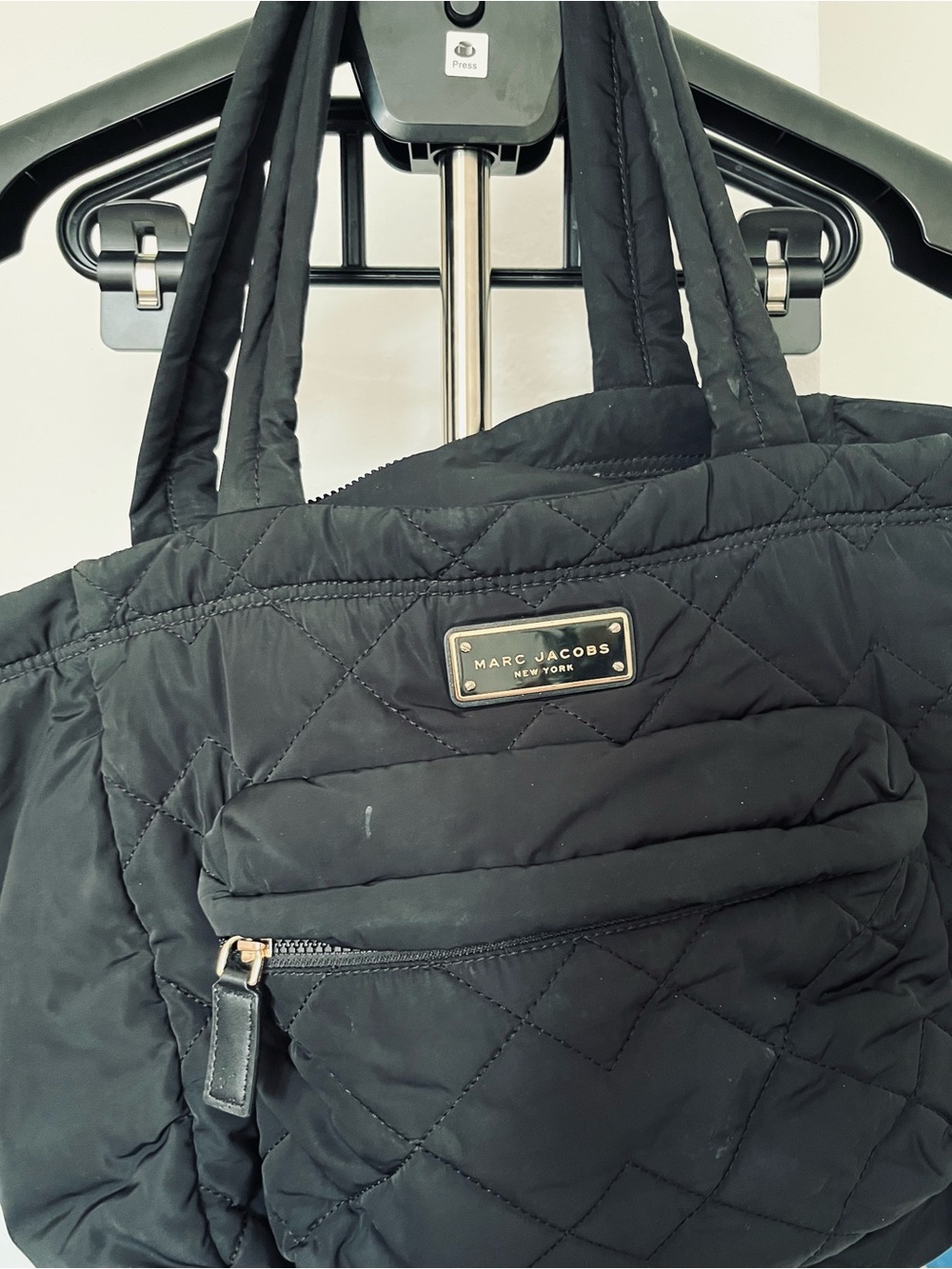 Marc Jacobs Black Quilted Diap Bag